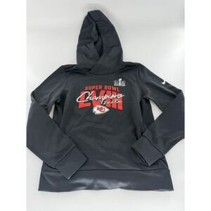 Kansas City Chiefs Nike Women's Black Small S Super Bowl Champions Hoodie